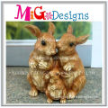 Factory Wholesale Decorative Garden Animal Statue With Rabbits Family